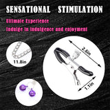 Adjustable Metal Nipple Clamps, Non-Piercing Adjustable Nipple Clitoris Clamps On Nipple Rings Decorative Clip, BDSM Adult Sex T