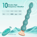 Vibrating Anal Beads Butt Plug Vibrator Anal Toy for Men and Women, 10 Vibration Modes Prostate Massager Male Vibrator Remote Co