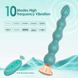 Vibrating Anal Beads Butt Plug Vibrator Anal Toy for Men and Women, 10 Vibration Modes Prostate Massager Male Vibrator Remote Co