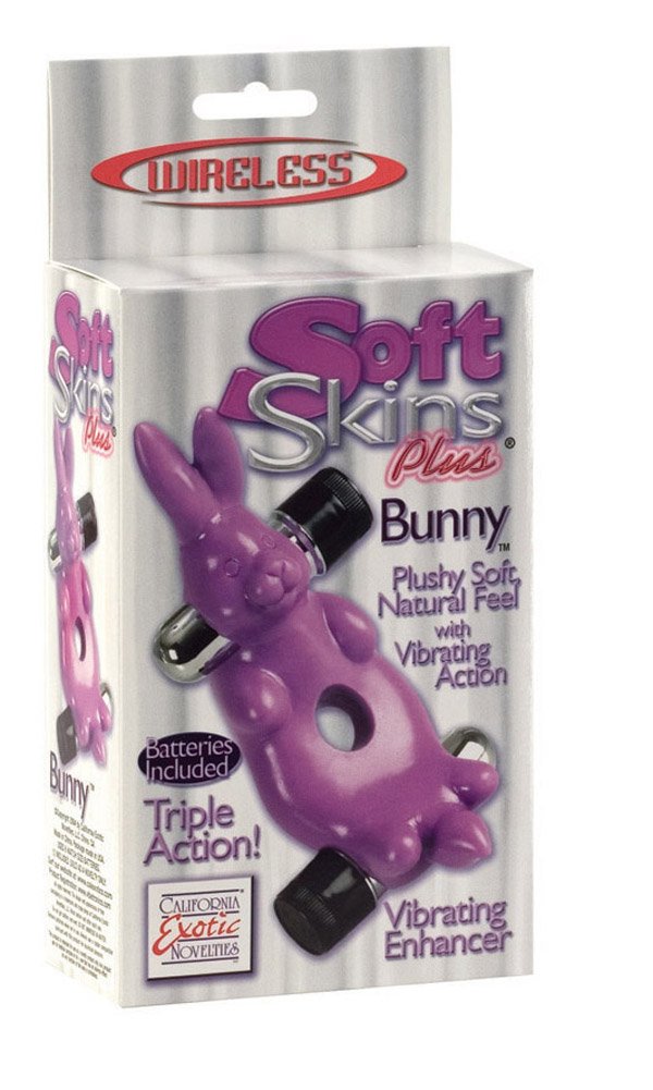 California Exotics Softskins Plus Cock Ring, Bunny