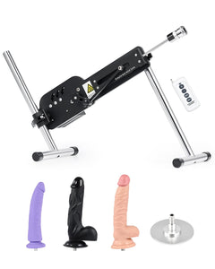 SENSUA Automatic Sex Machine, Dildo Thrusting Machine with 3 Dildos, 3.5'' Suction Cup, Remote Control for Women Men Couples, Ad