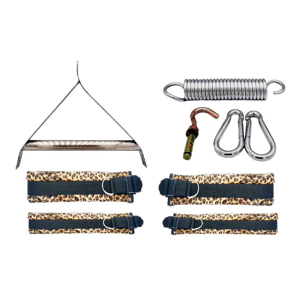 RZY Adult Sex Swing Set-360? Spinning Trapeze Fluffy Liner Super Soft Swing Kit Indoor Ceiling Swing with Steel Triangle and Spr