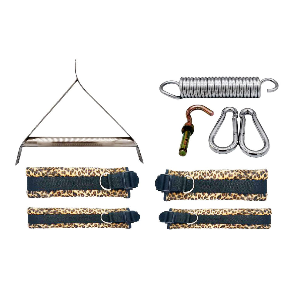 RZY Adult Sex Swing Set-360? Spinning Trapeze Fluffy Liner Super Soft Swing Kit Indoor Ceiling Swing with Steel Triangle and Spr