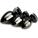 HISIONLEE Anal Plug 3PCS Sex Toys Anal Training Set Metal Butt Plug Adult Trainer Kit Toy with Crystal Diamond S&M Adult Gay Ana