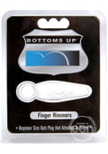 Bottoms Up Finger Rimmers Butt Plug Waterproof 2.75'' Ice