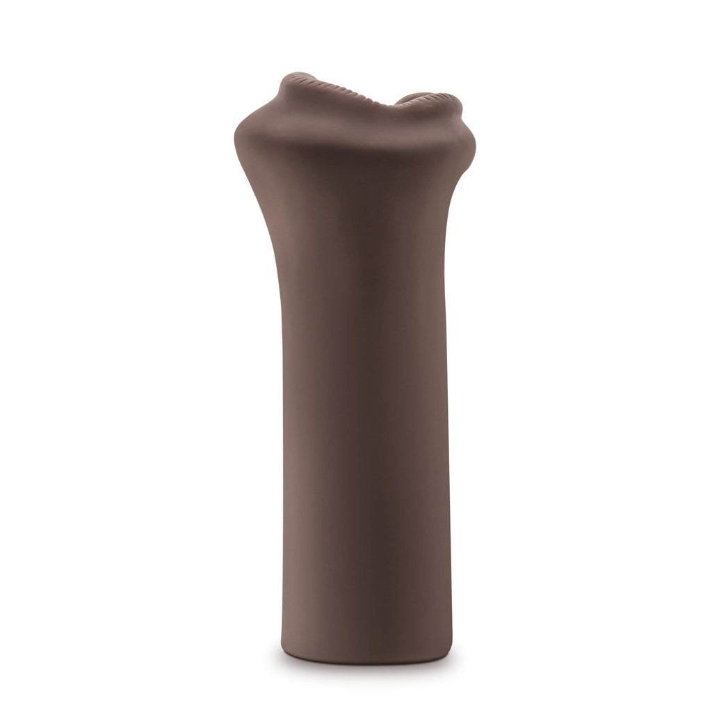 Blush Novelties - Realistic Feel Hand Held Ribbed Easy To Clean 5 Inch Stretchy To Fit All - Tight Mouth Design Bj Masturbation