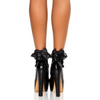 Stocking Bow&Lace Ruffle O/S B