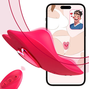 Remote Control Vibrator Couples Sex Toys, App Cellphone Wearable Couple Vibrator with Remote, Vibrating Panties with 10 Vibratio