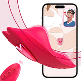 Remote Control Vibrator Couples Sex Toys, App Cellphone Wearable Couple Vibrator with Remote, Vibrating Panties with 10 Vibratio