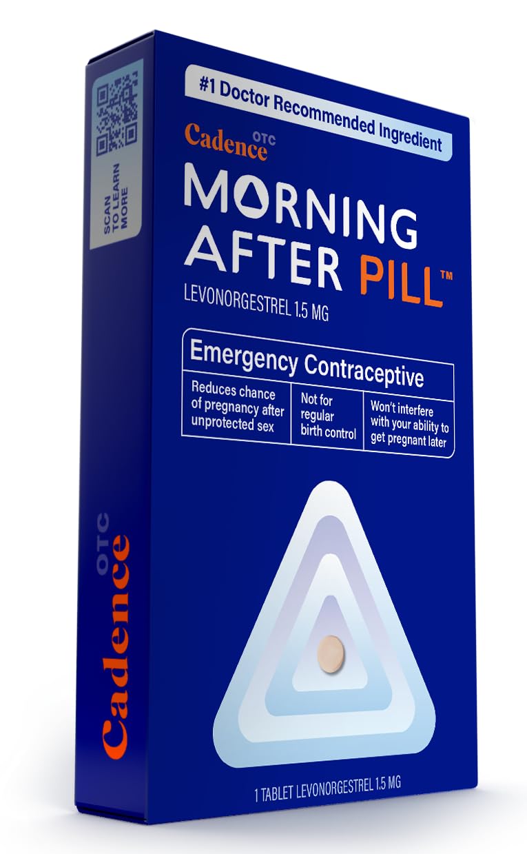 Cadence OTC Morning After Pill Emergency Contraceptive | Compare to Plan B One-Step | 1.5mg Levonorgestrel | Effective Backup So