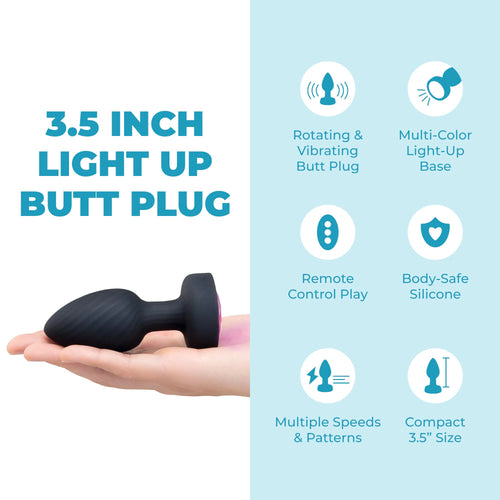 b-Vibe 3.5 in. Light-Up Butt Plug