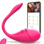 Vibrating Wearable G-Spot Egg Vibrator - Smart App Remote Control Pantie Vibe Dildo Anal Sex Toys With 10 Vibration Modes, Water