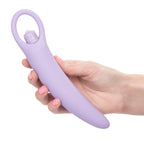 Calexotics Dr Laura Berman Intimate Basics Isabelle - 2 Piece Vibrating Silicone Dilators Set With Ergonomic Finger Loop - Waterproof Fetish Sex Toys For Couples - Purple