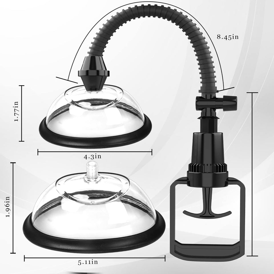 Pussy Pump Sex Toys, Yeqiz Manual Vagina Clit Pump for Increasing Sensation and Enhancing Sexual Pleasure Tools for Women, Adult