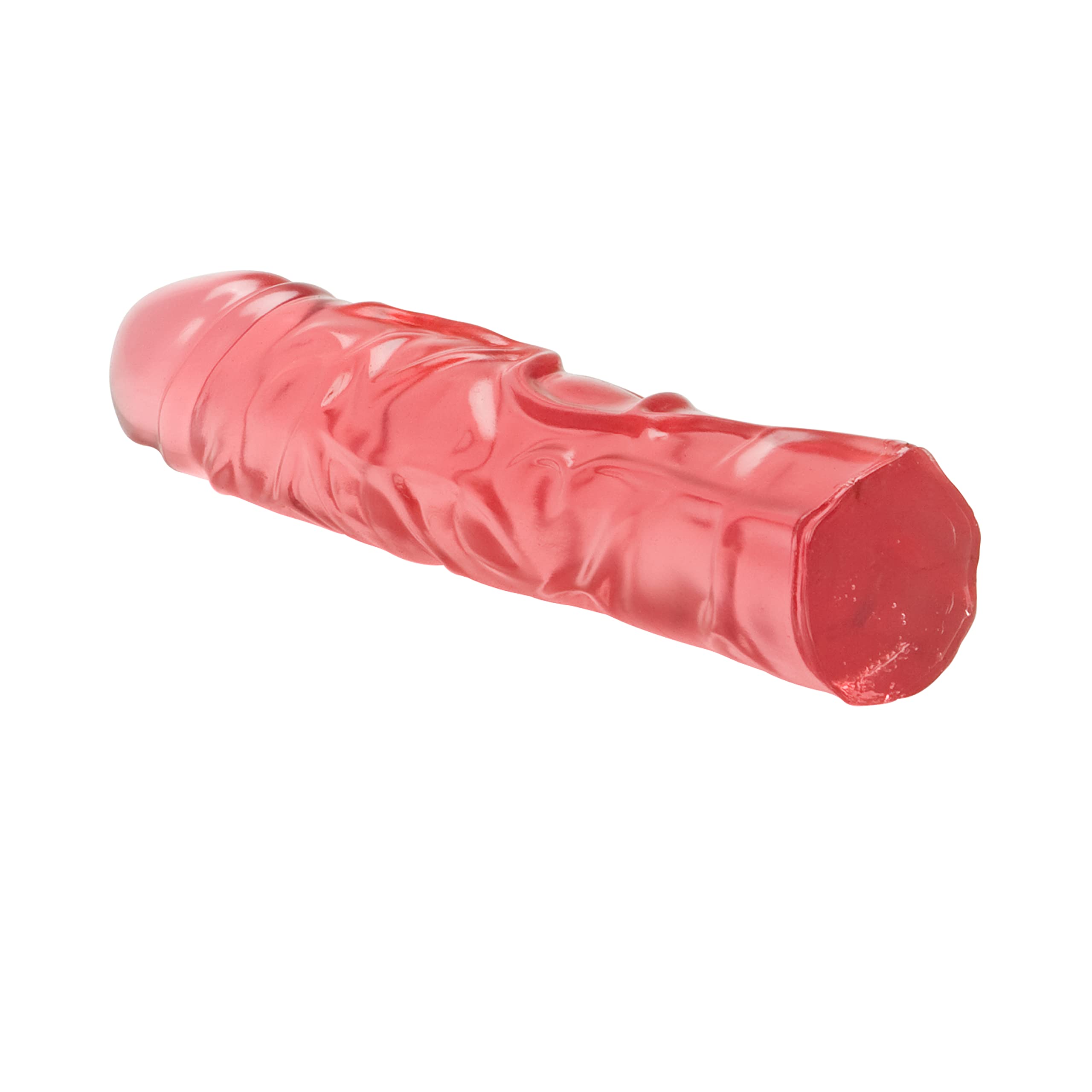 Calexotics Junior Dildo, Veined Chubby Translucence, 8.5''