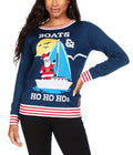 Tipsy Elves Womens Ugly Christmas Sweater Boats & Ho Ho S Size X-Large