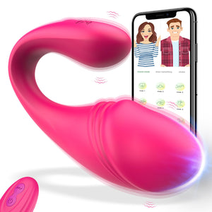 Remote Control G-spot Vibrator for Women - Adult Sex Toys Vaginal Anal Dildo Massager with Global APP Control & 18 Intense Vibra
