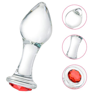 Crystal Anal Plug Bum Plugs Jewelry Anal Trainer Sets Adults Toys, Glass Butt Plug Large Medium Small Anal Stimulation Sex Toys