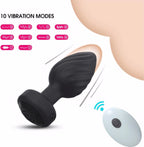 Wireless Remote Control Anal Plug - 10 Frequency Vibration, Rechargeable & Waterproof Adult Sex Toys for Men & Women, Butt Plug