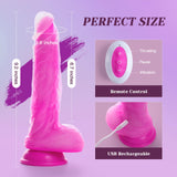Tracy? Dog Thrusting Dildo Vibrator - 9.25 '' Heating Realistic G-Spot Vibrator for Women Couples, Remote-Controlled Adult Sex T