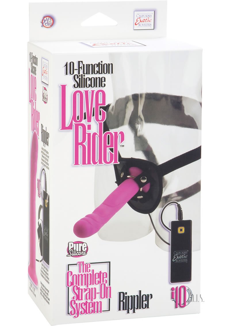 California Exotic Novelties 10-Function Silicone Love Rider Rippler, Pink