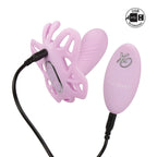 Calexotics Venus Butterfly Silicone Remote Venus G - Hands Free Strap On Personal Massager Probe With Controller - Waterproof Ad