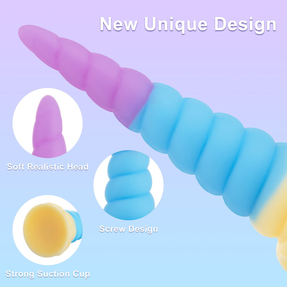 7.7 Inch Realistic Beginner Anal Dildo,Butt Plug with Strong Suction Cup for Hands-Free Play, Liquid Silicone Anal Beads Prostat