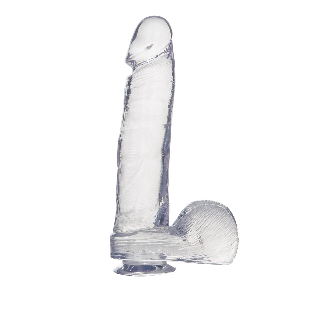 Calexotics Jelly Dong With Suction, Clear, 8''
