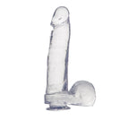 Calexotics Jelly Dong With Suction, Clear, 8''