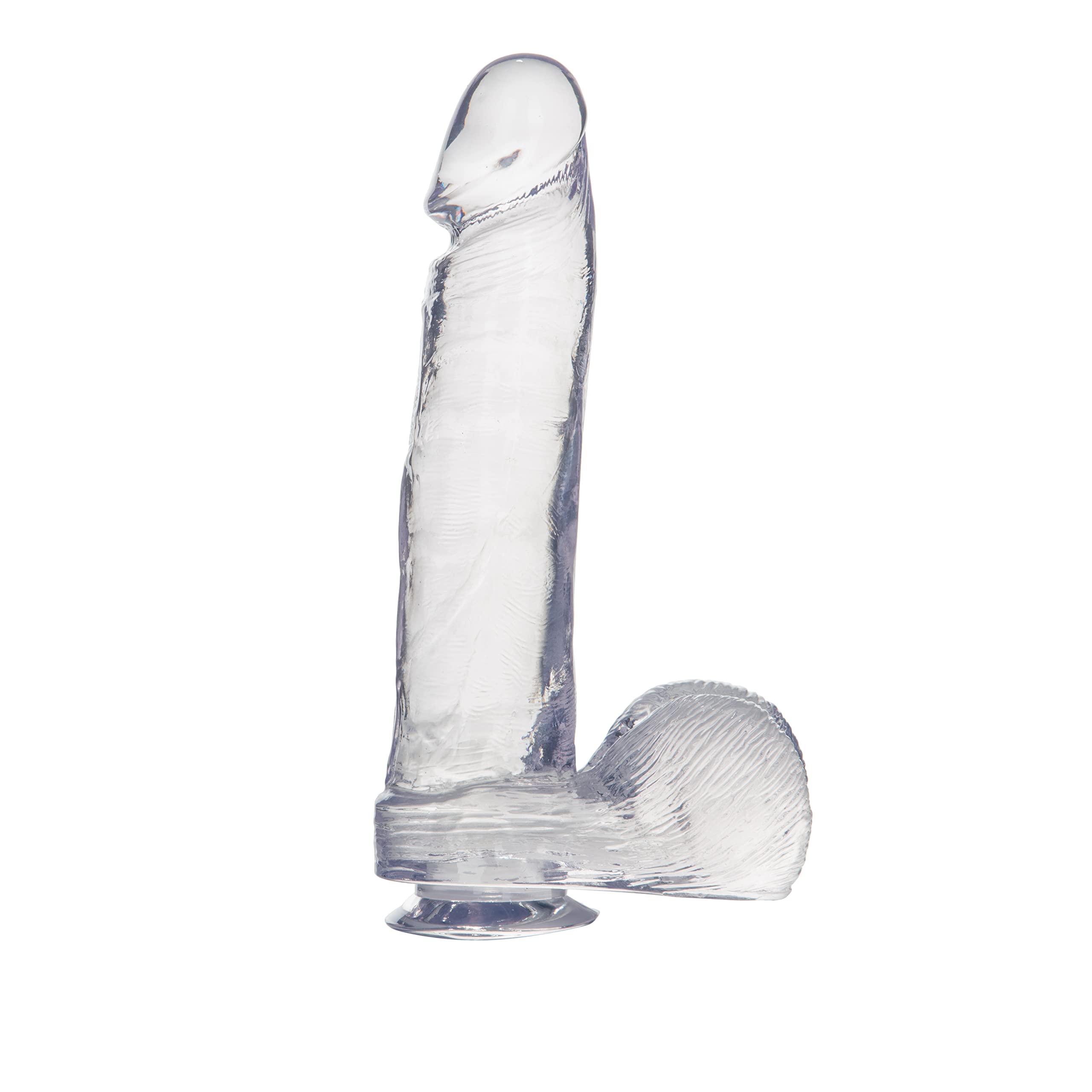 Calexotics Jelly Dong With Suction, Clear, 8''