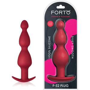 Forto F52 Cone Beads Anal Plug  Silicone Anal Beads Plug For Comfortable Longterm Wear Prostate Massager Sex Toy With Narrow F