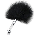 Feather Tickler Multi-Function Cosplay Feather Teaser Small Anal Plug Stainless Steel Butt Plug Skin Stimulator Restraint Kit SM