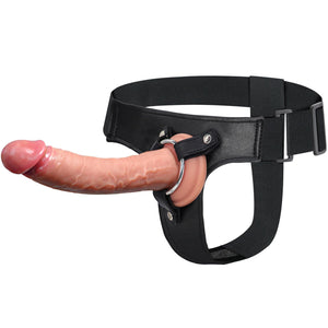 Strap on Dildo Harness Adult Sex Toys for Lesbian, Adjustable Soft Realistic Silicone Dildos with Strapon, Detachable G Spot Sti