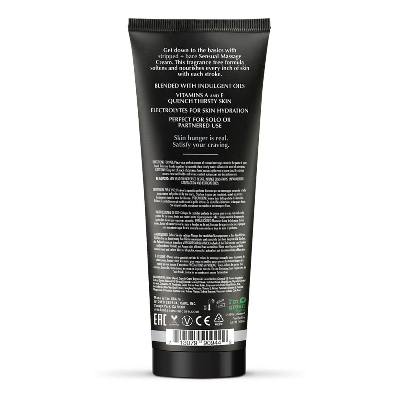 Sage And Sea Salt - Scented Sensual Massage Cream  - 4 Oz