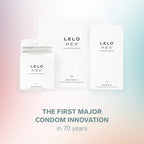 Lelo Hex Original Ultra Thin Condoms With Increased Strength, Male Condom, Lubricated Condoms For Men, 2.12-Inch/54 Mm Diameter