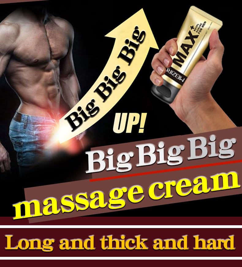 Max+ Key Pleasure Extra Strength Massage Gel for Man - Men's Power Massage Cream for Increase Size, Thickness, Strength, and Per