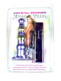 Pipedream Krystal Spinner Anal Plug, Purple