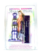 Pipedream Krystal Spinner Anal Plug, Purple