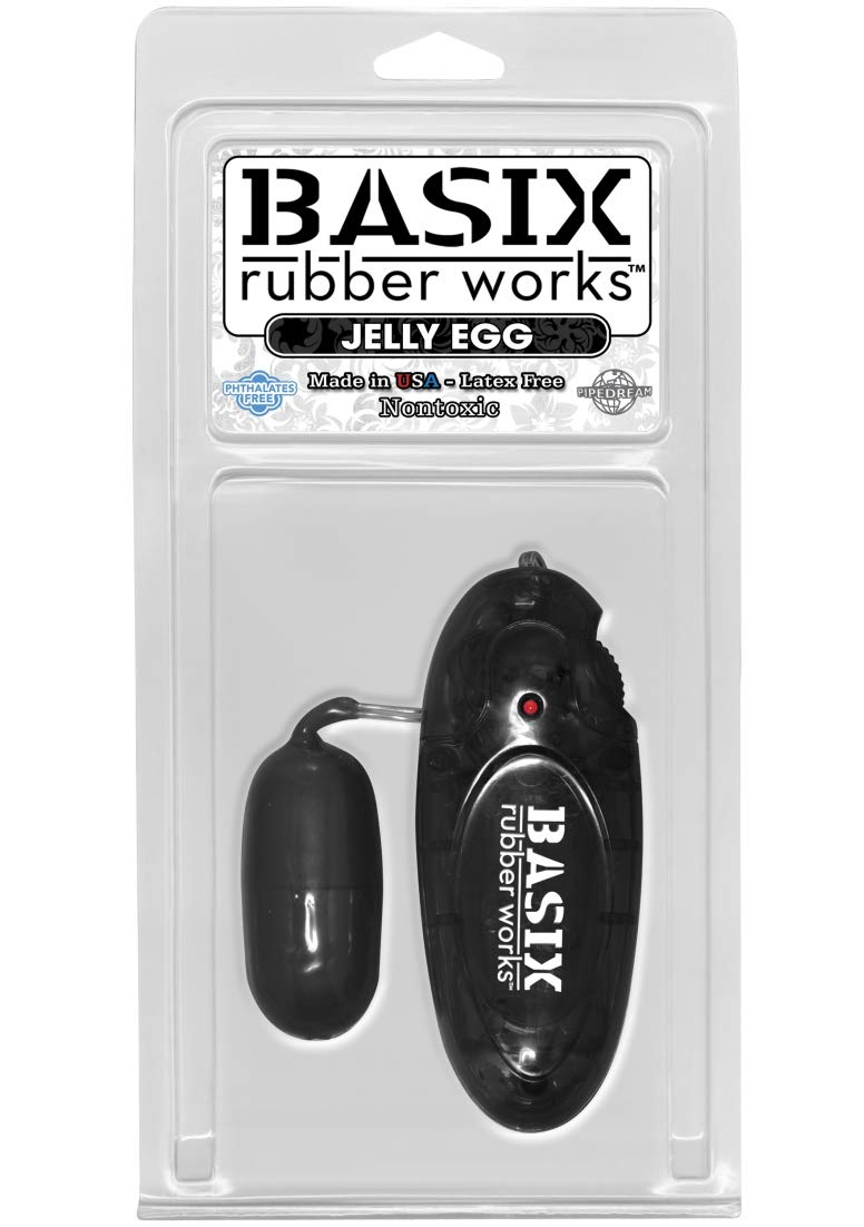 Basix Rubber Works Jelly Egg, Black