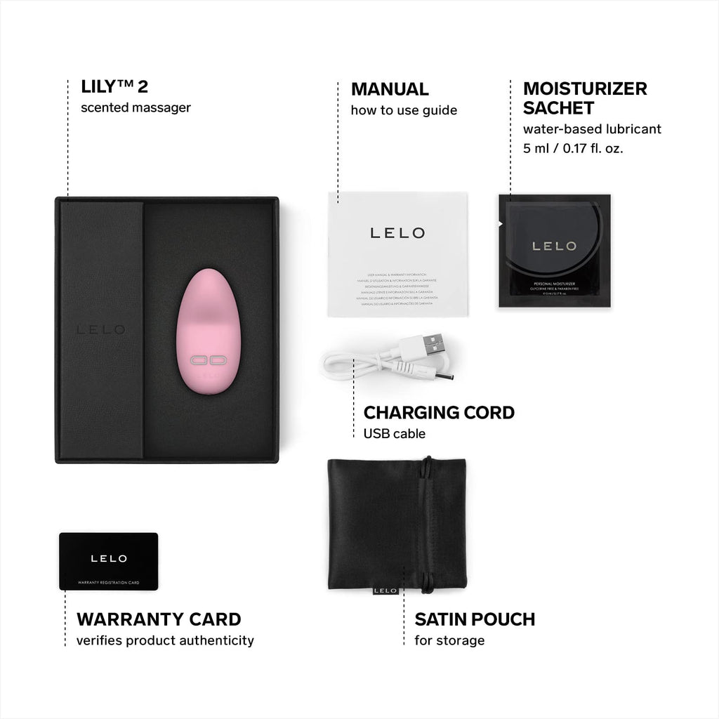 Lelo Lily 2 External Personal Massager For Women Lavender, Handheld Wireless Female Vibrator Vibrating Stimulation Small Vibrato