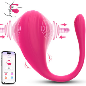 Pulsing Vibrator Dildo Sex Toys - ECRVOM 3IN1 APP Control Women Adult Toys with Tapping, 7 Modes Bullet Egg Vibrators for Clitor