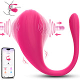 Pulsing Vibrator Dildo Sex Toys - ECRVOM 3IN1 APP Control Women Adult Toys with Tapping, 7 Modes Bullet Egg Vibrators for Clitor
