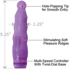 Imagine Real Things The Ripple Waterproof Vibrator, Purple