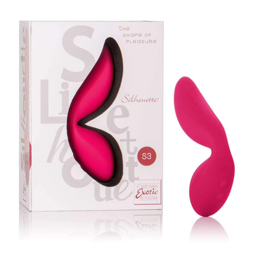Calexotics Silhouette S3 - Silicone Waterproof Vibrator - 5-Function Rechargeable Compact Vibe - Discreet Panty Teaser - Adult S