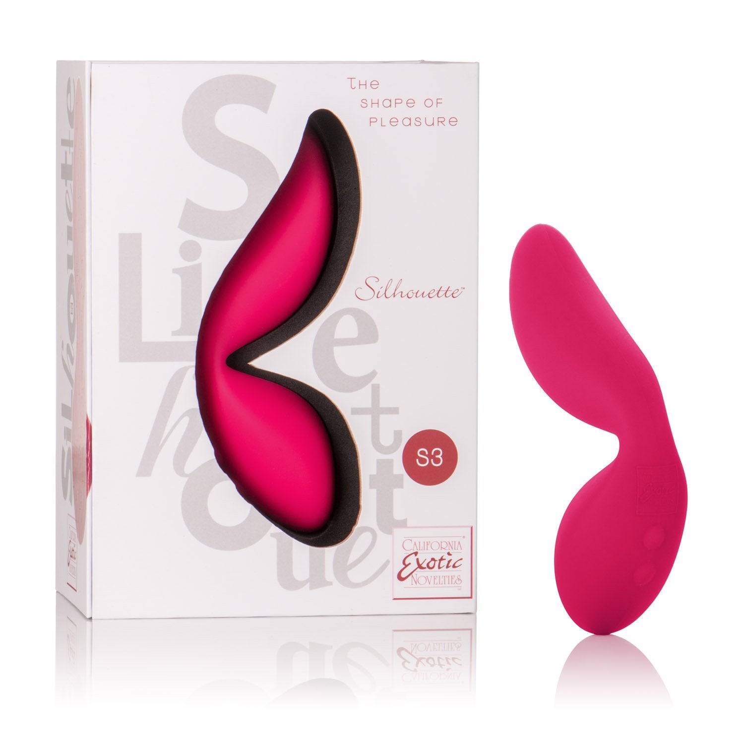Calexotics Silhouette S3 - Silicone Waterproof Vibrator - 5-Function Rechargeable Compact Vibe - Discreet Panty Teaser - Adult S