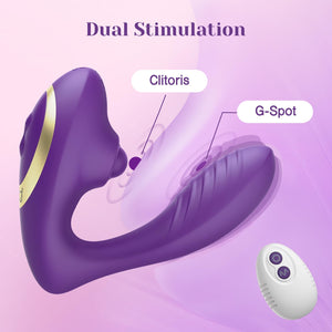 Tracy? Dog Adult Toys, Clitoral & G Spot Vibrator with Remote, 10 Tapping Pulse & 10 Vibration Modes, Body-Safe Silicone, Waterp