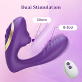 Tracy? Dog Adult Toys, Clitoral & G Spot Vibrator with Remote, 10 Tapping Pulse & 10 Vibration Modes, Body-Safe Silicone, Waterp