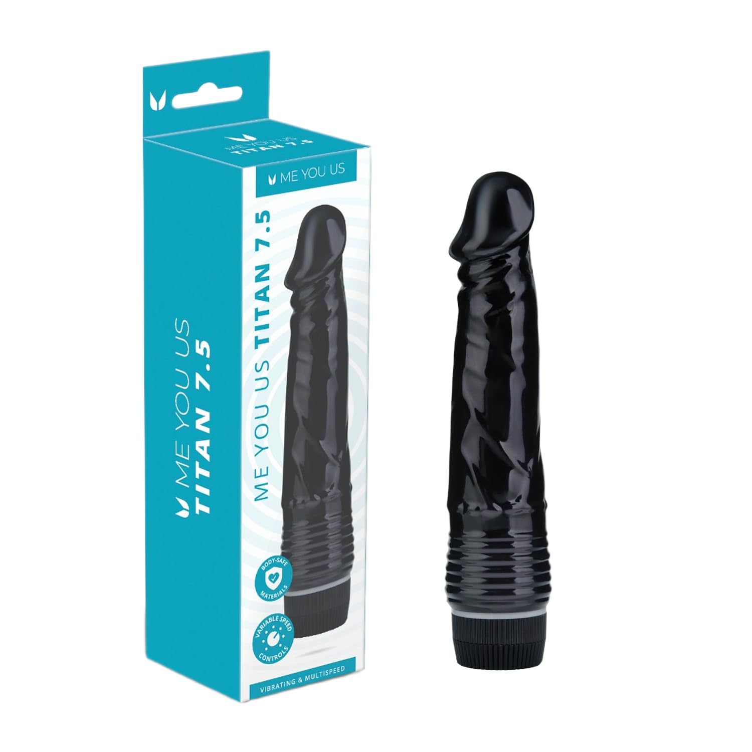 Me You Us Titan Realistic Vibrator Black