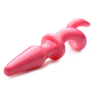 Master Series Pig Tail Butt Plug, Pink