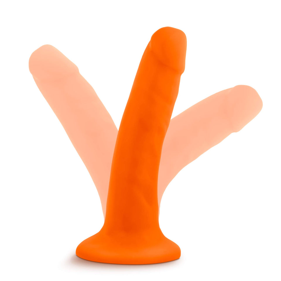 Blush Novelties Neo 6'' Realistic Dildo - Sensa Feel Soft Dual Density Slim 1.25'' Thick Shaft, Anal Pegging Strap On Compatible